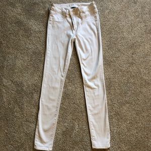 AE Super Super Stretch White Jeggings